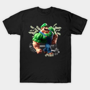 Green Super Gym Bro T-Shirt